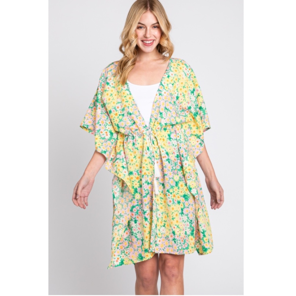 Floral Yellow Coverup - Picture 5 of 8